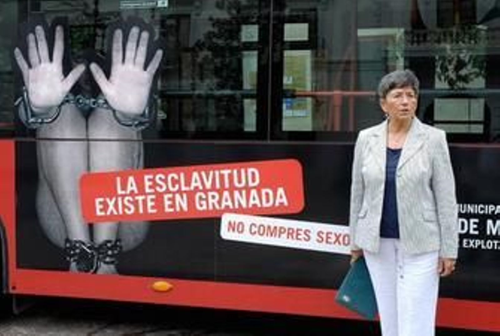 La concejal Ana López Andújar, en la presentación de la campaña de concienciación.
