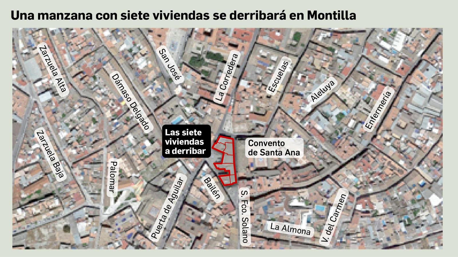 Mapa de localización de la manzana.