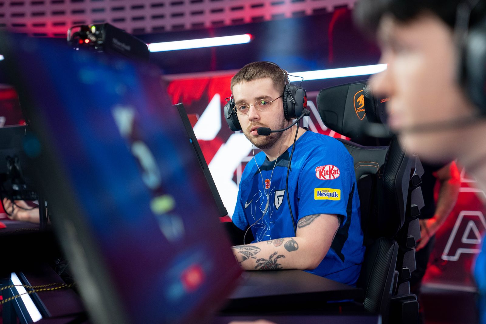 Rhyme, antes del partido.