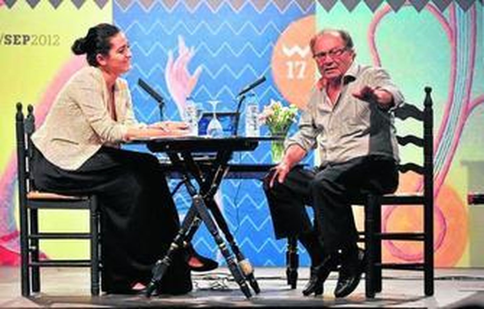 Patricia Godino y Manolo Marín, ayer durante la segunda jornada del ciclo en Santa Clara.
