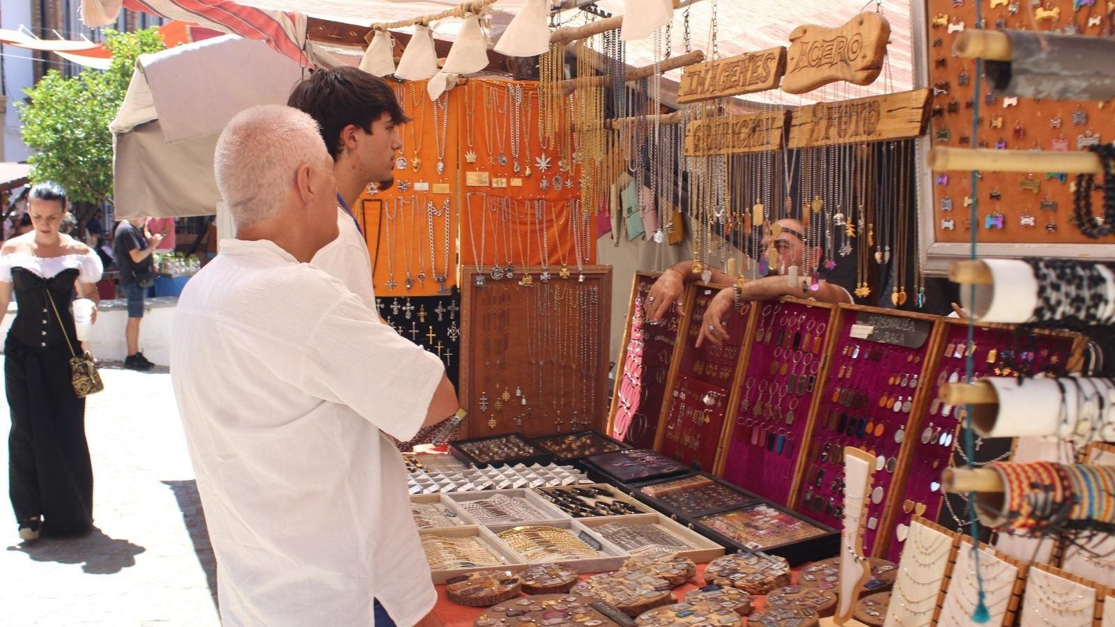 Uno de los puestos del mercado medieval.
