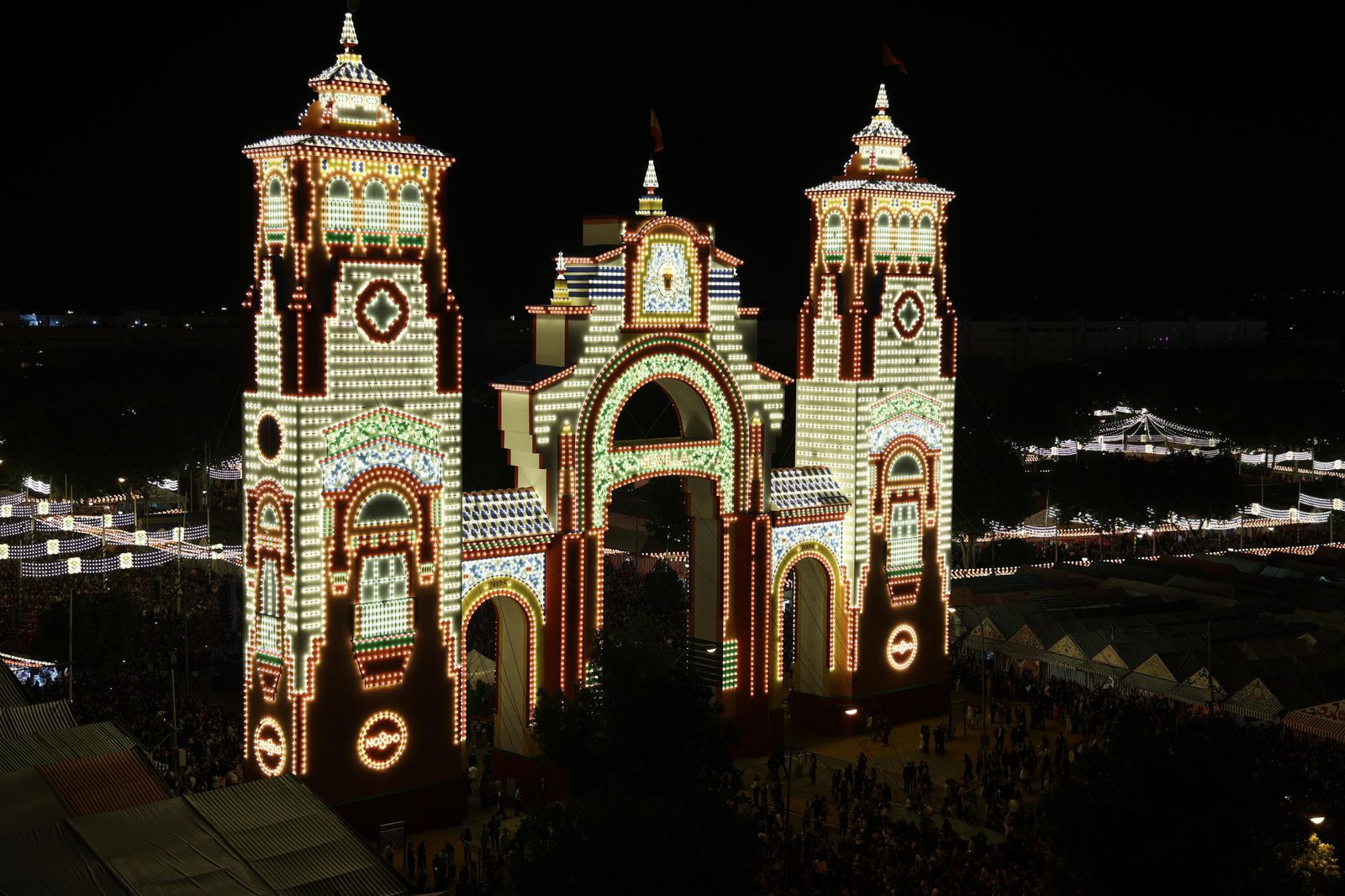 Alumbrao de la portada de Feria 2025