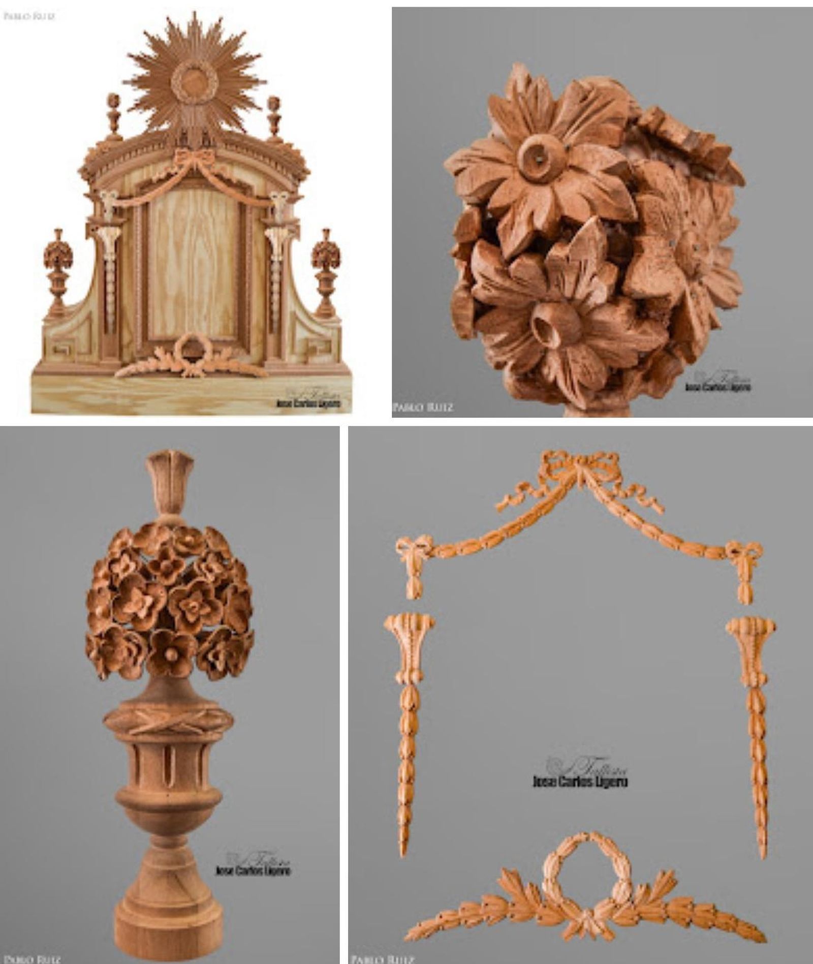 Detalle de algunas de las nuevas piezas