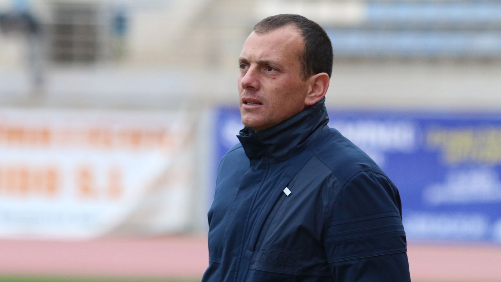 Alberto González, en un partido del Poli Ejido.