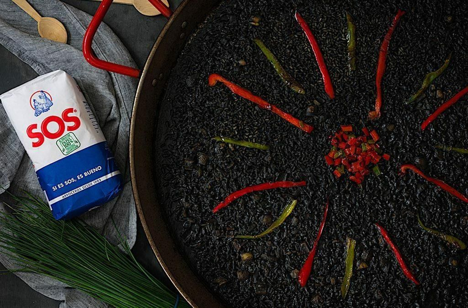 Receta de arroz negro.