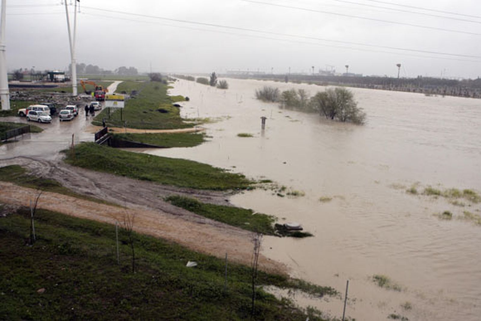 El Charco de la Pava, anegado por las lluvias