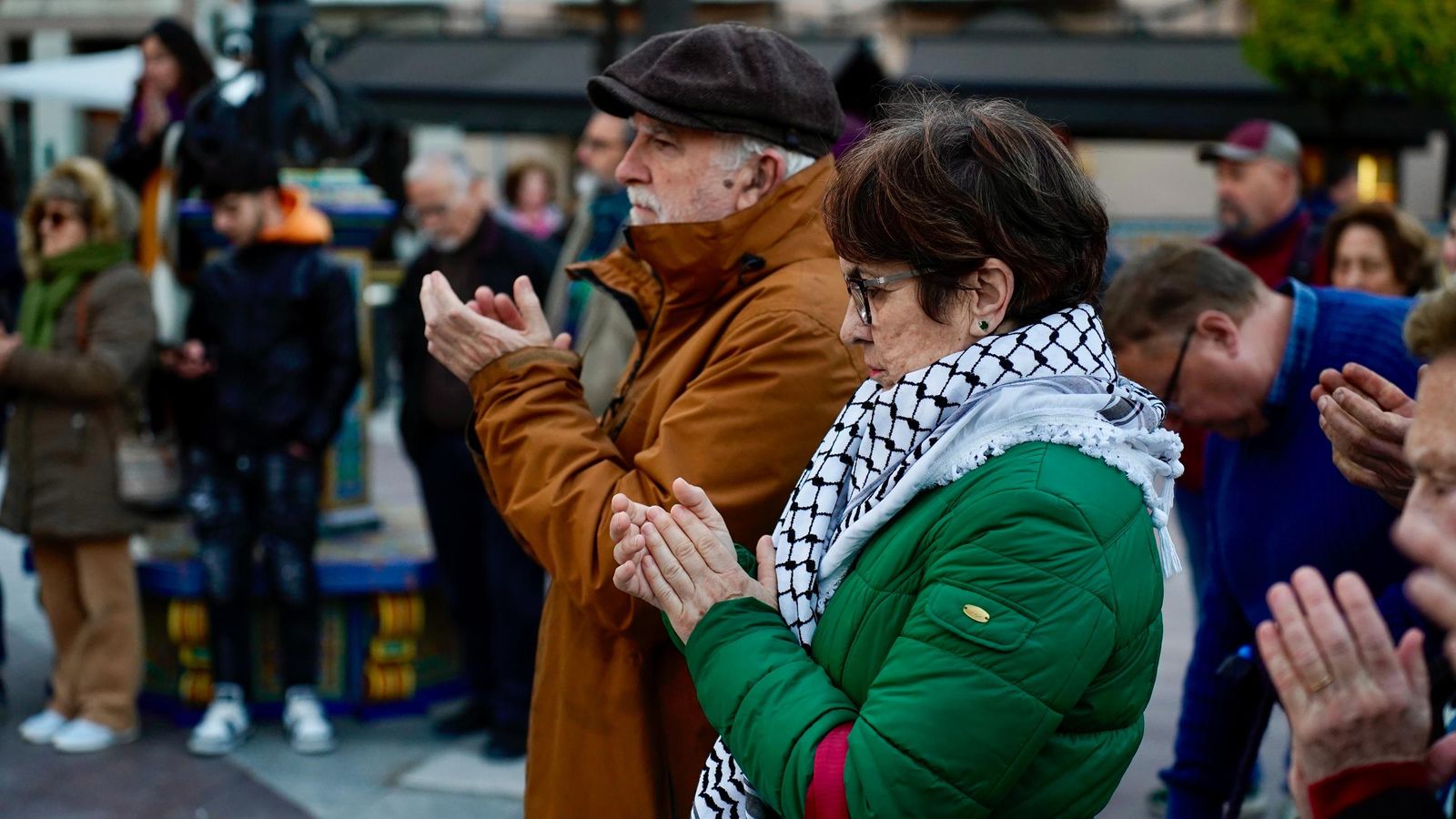 Fotos de la concentración en Algeciras en apoyo a Palestina