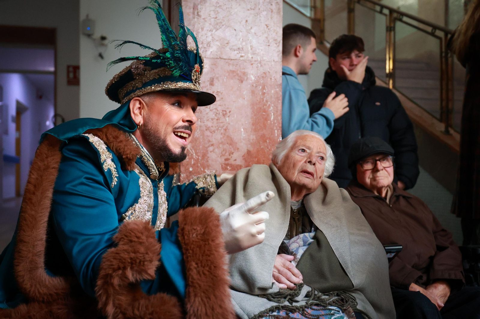 Los Reyes Magos, en la residencia de la calle San Juan de Dios en Cádiz.