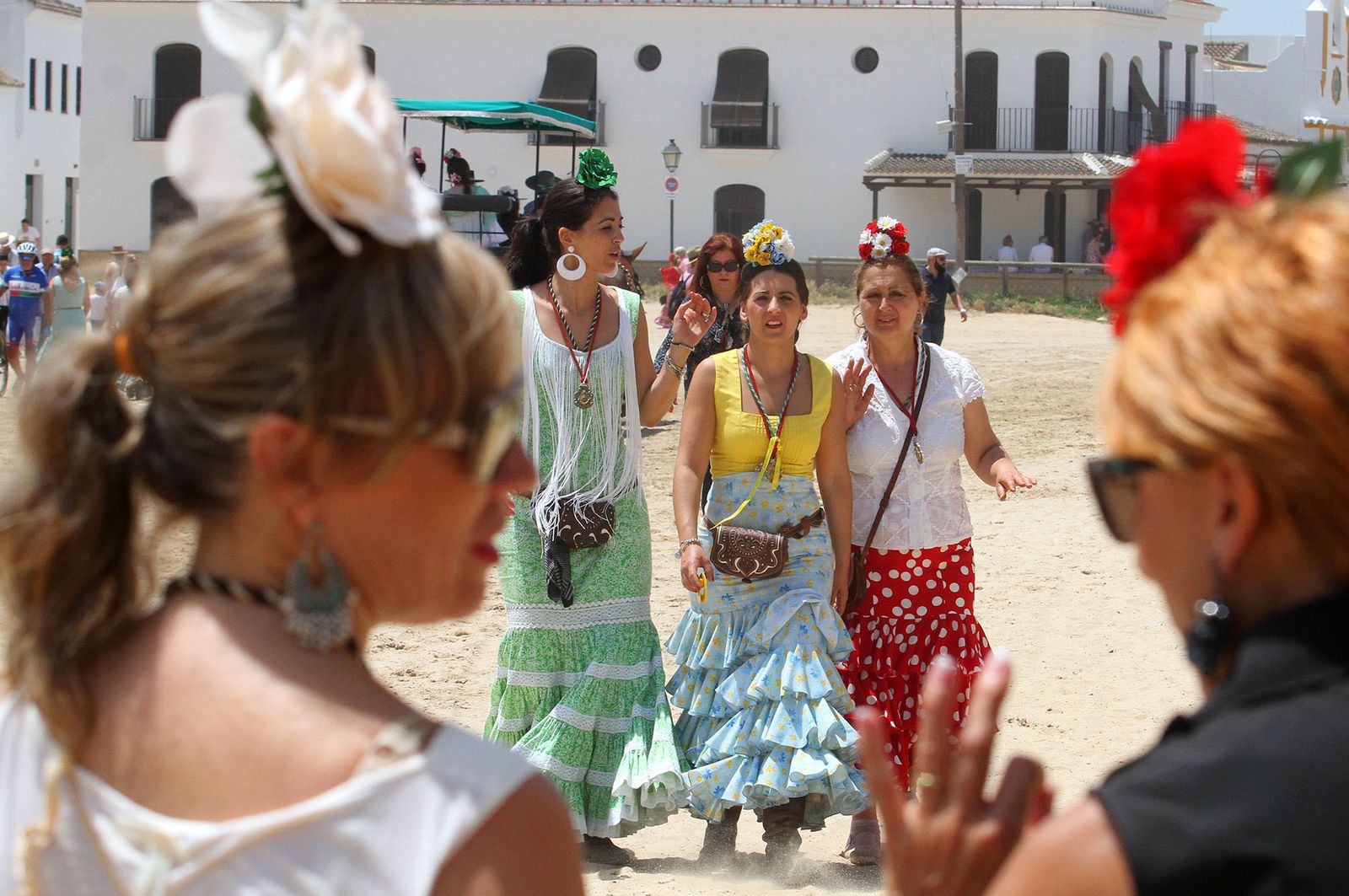 Ambiente en la aldea del Rocío.