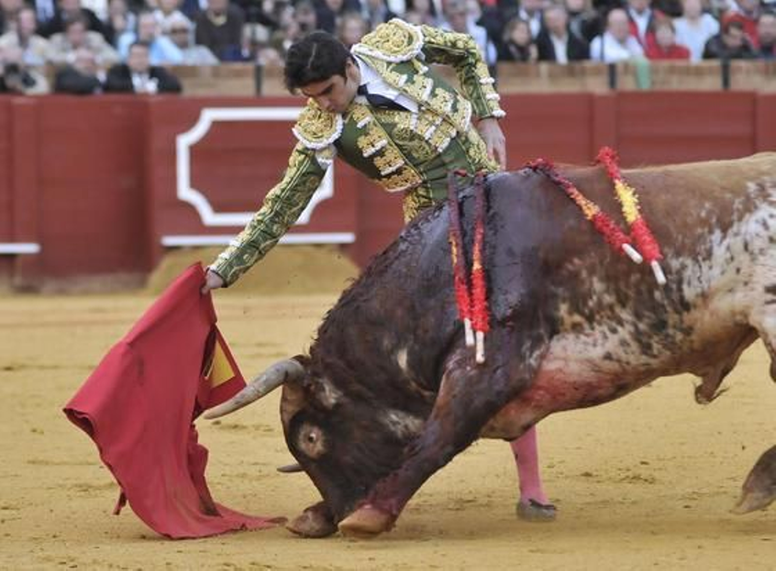 Miguel Ángel Perera toreó al quinto.

Foto: Juan Carlos Muñoz