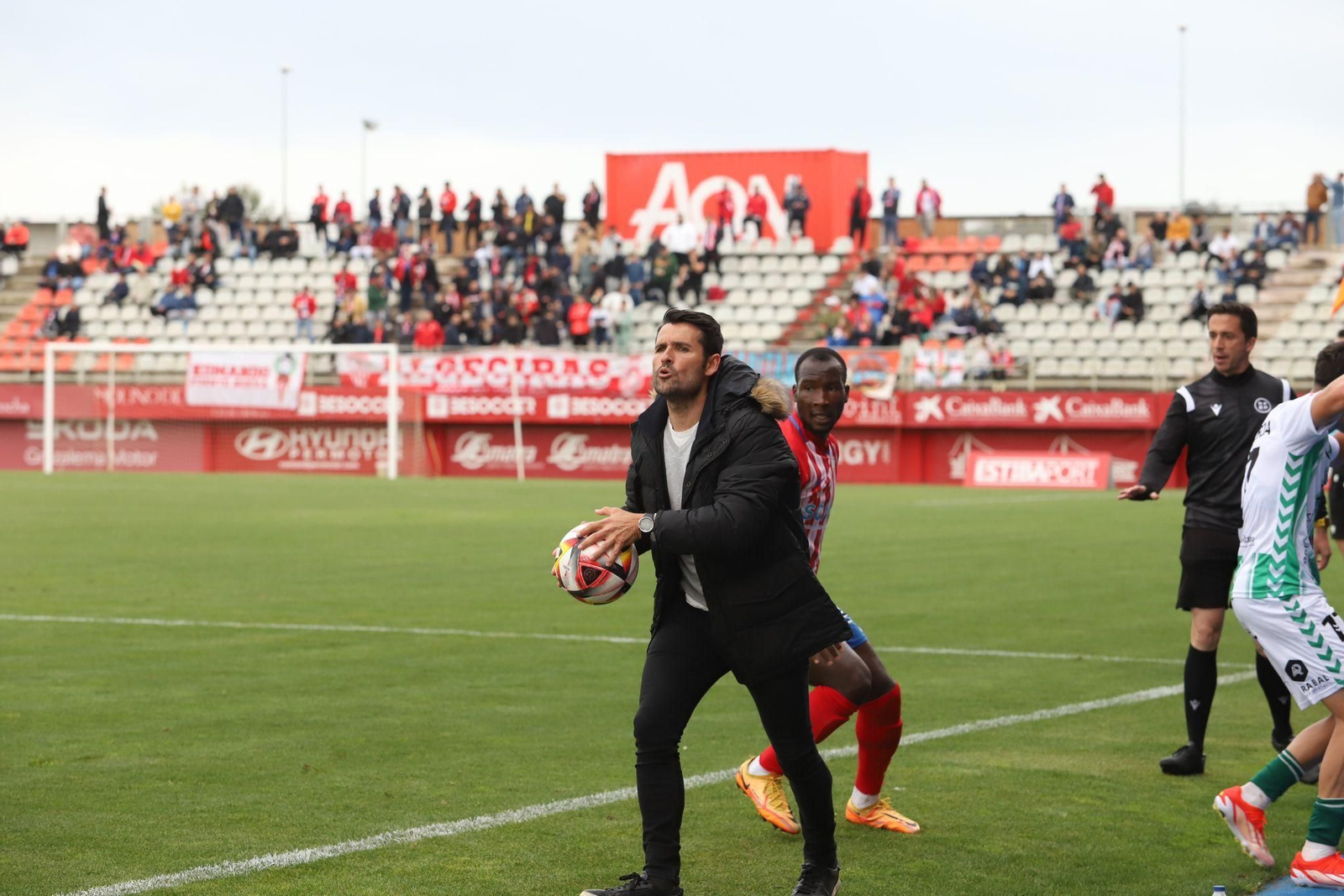 Lolo Escobar durante el partido frente al Antequera