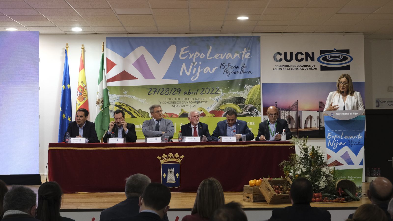 Imágenes de las jornadas de la CUCN sobre el agua en la Expolevante de Níjar.