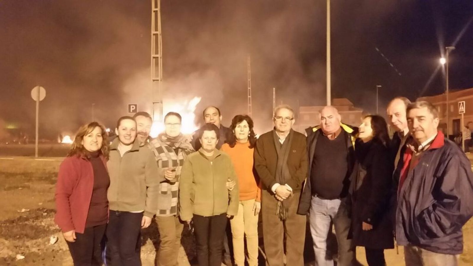 Los Llanos celebra Los Antones con hogueras y patatas asadas