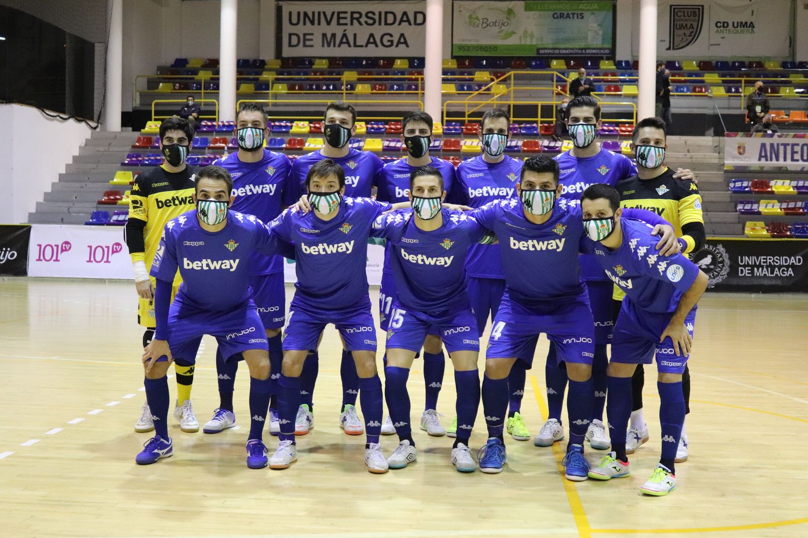 El Betis Futsal, en el partido de la Copa contra el UMA Antequera.