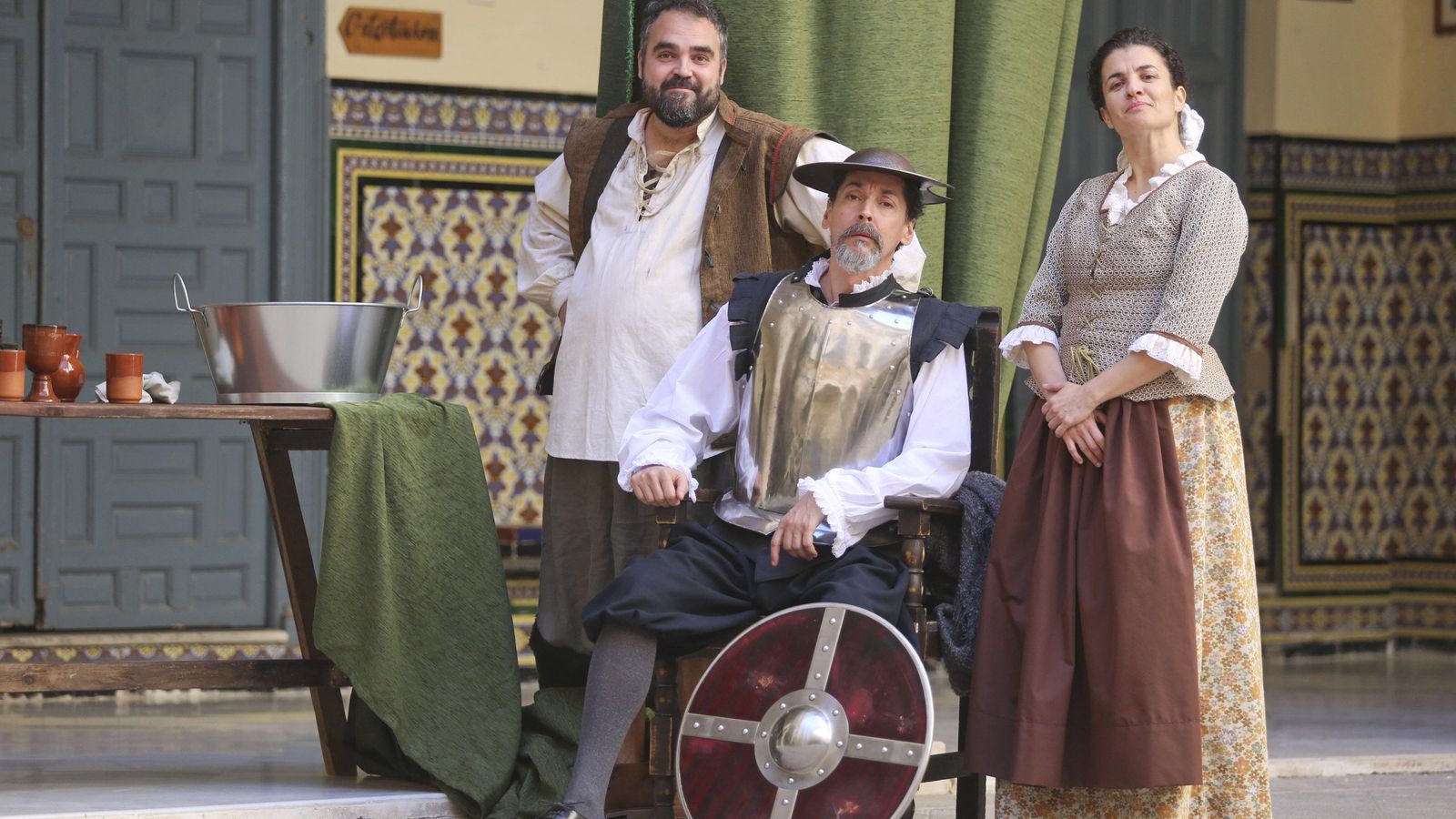 El montaje recrea los últimos minutos de la vida de Alonso Quijano.