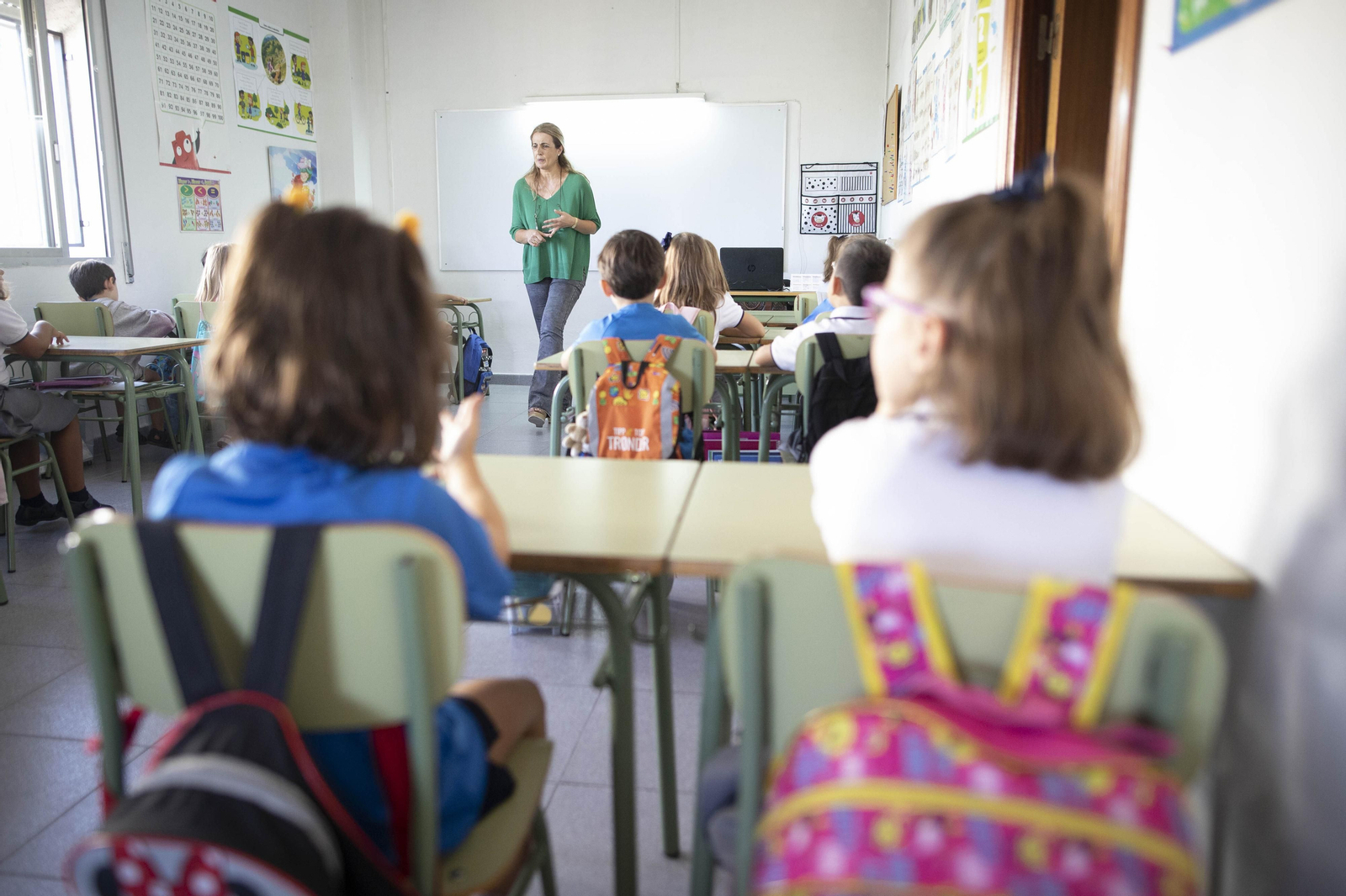 Alumnos en una clase.