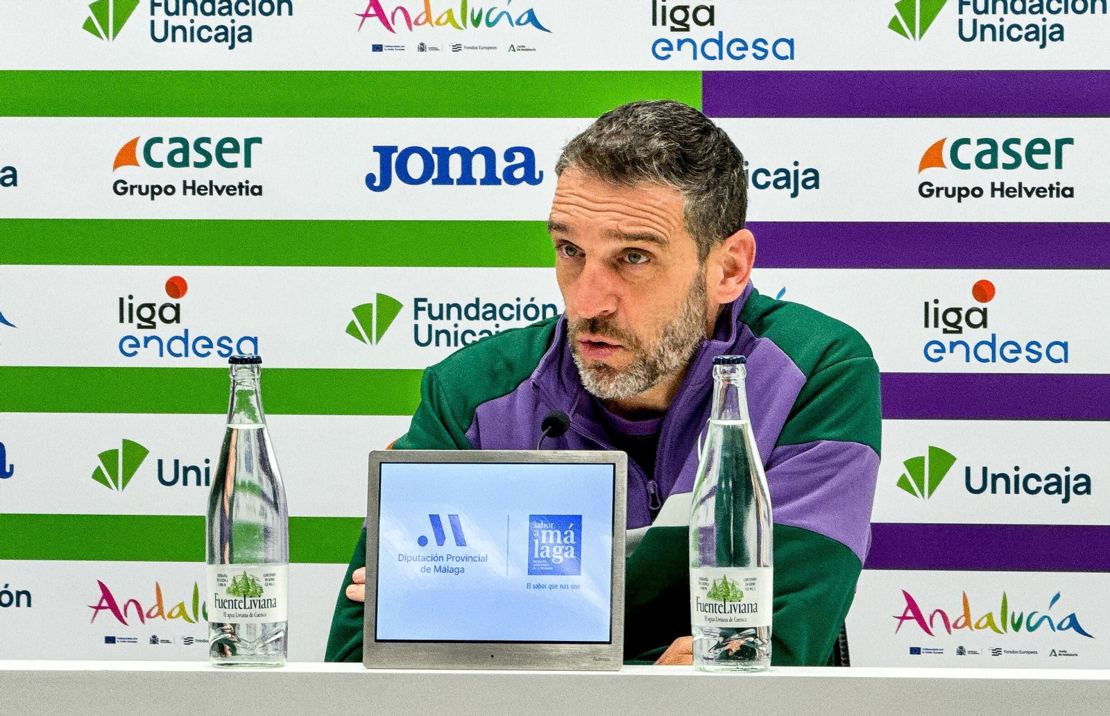 Ibon, en la previa del Manresa-Unicaja. Ibon, en la previa del Manresa-Unicaja.