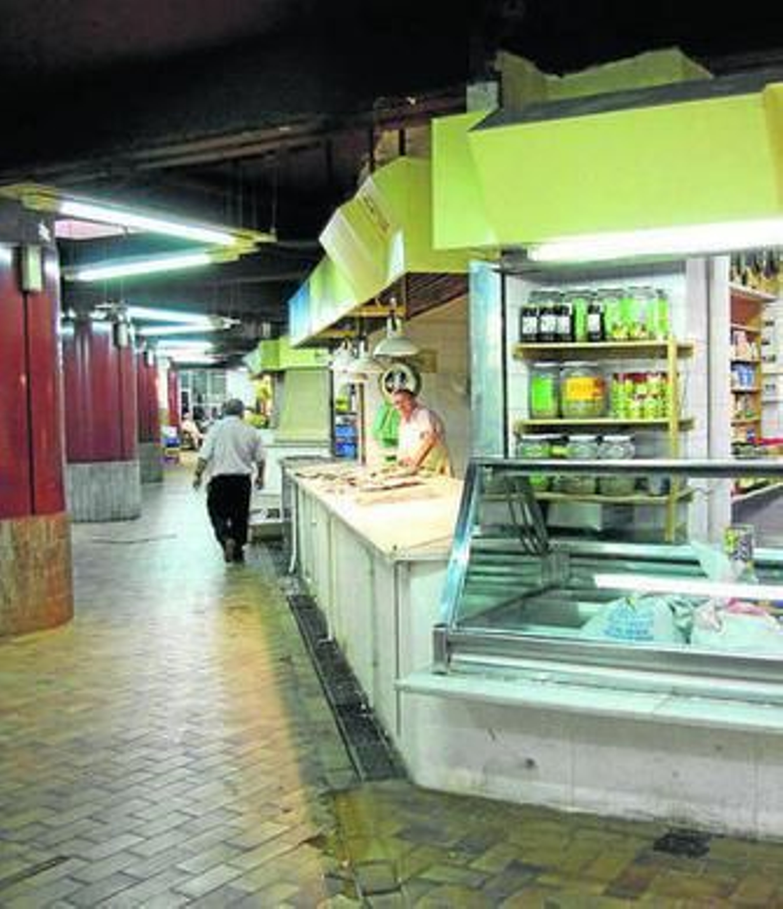 Interior del mercado de la Merced.