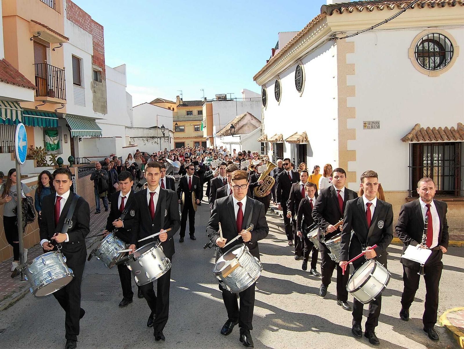 La banda de música de Los Barrios, en foto de archivo.