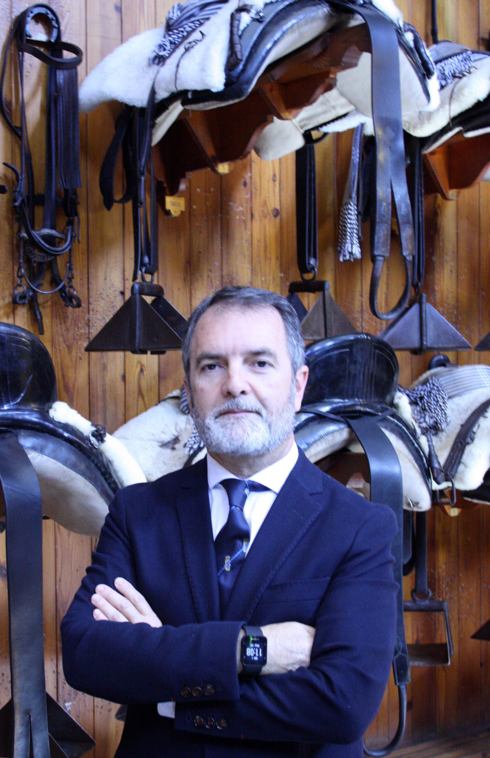 Jorge Ramos, en el Guadarnés de la Real Escuela.