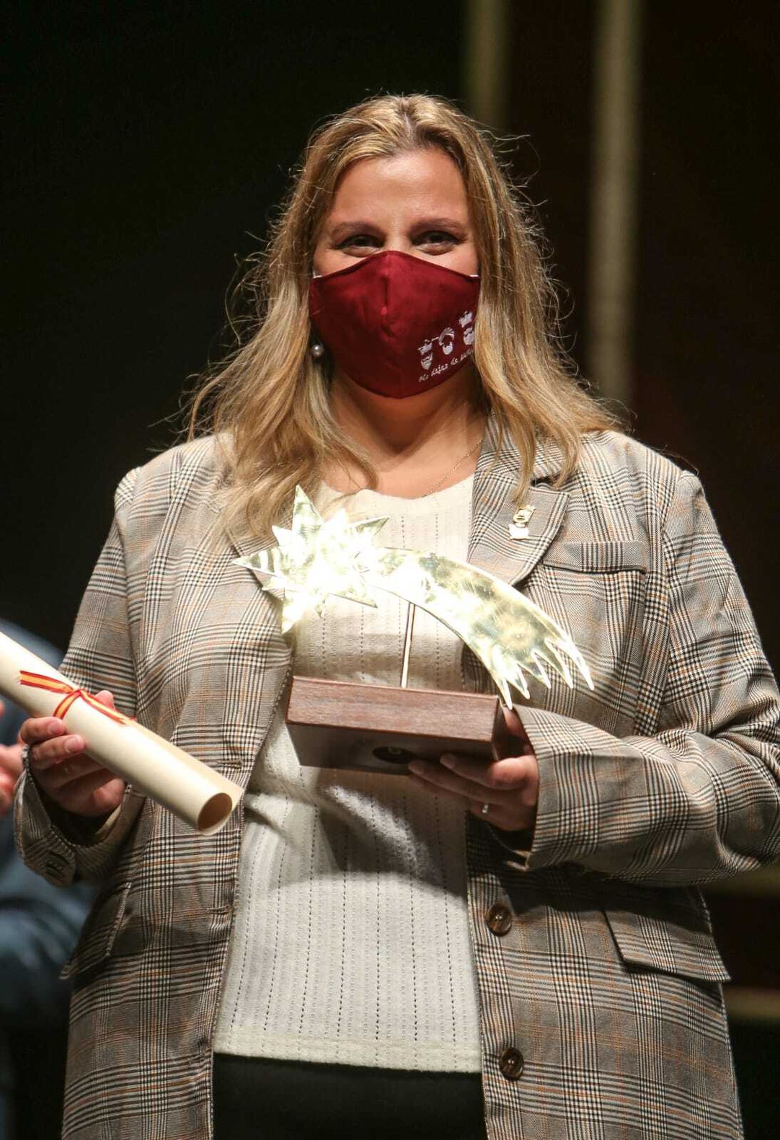 Cristina Higueruela, tras ser nombrada Estrella de Oriente.