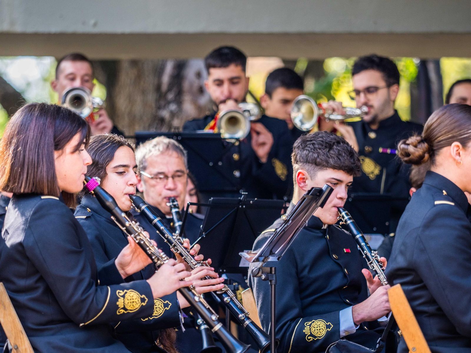 Sones cofrades en el Parque: celebrado el certamen de bandas de Nazareno en San Fernando