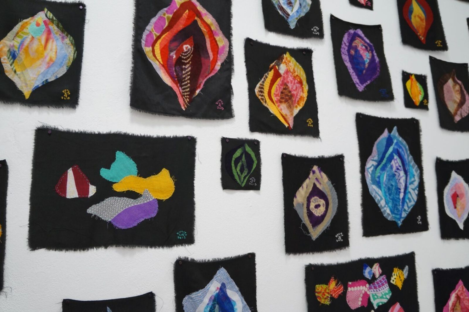 Una imagen de la exposición de Kimika en la galería Zunino.