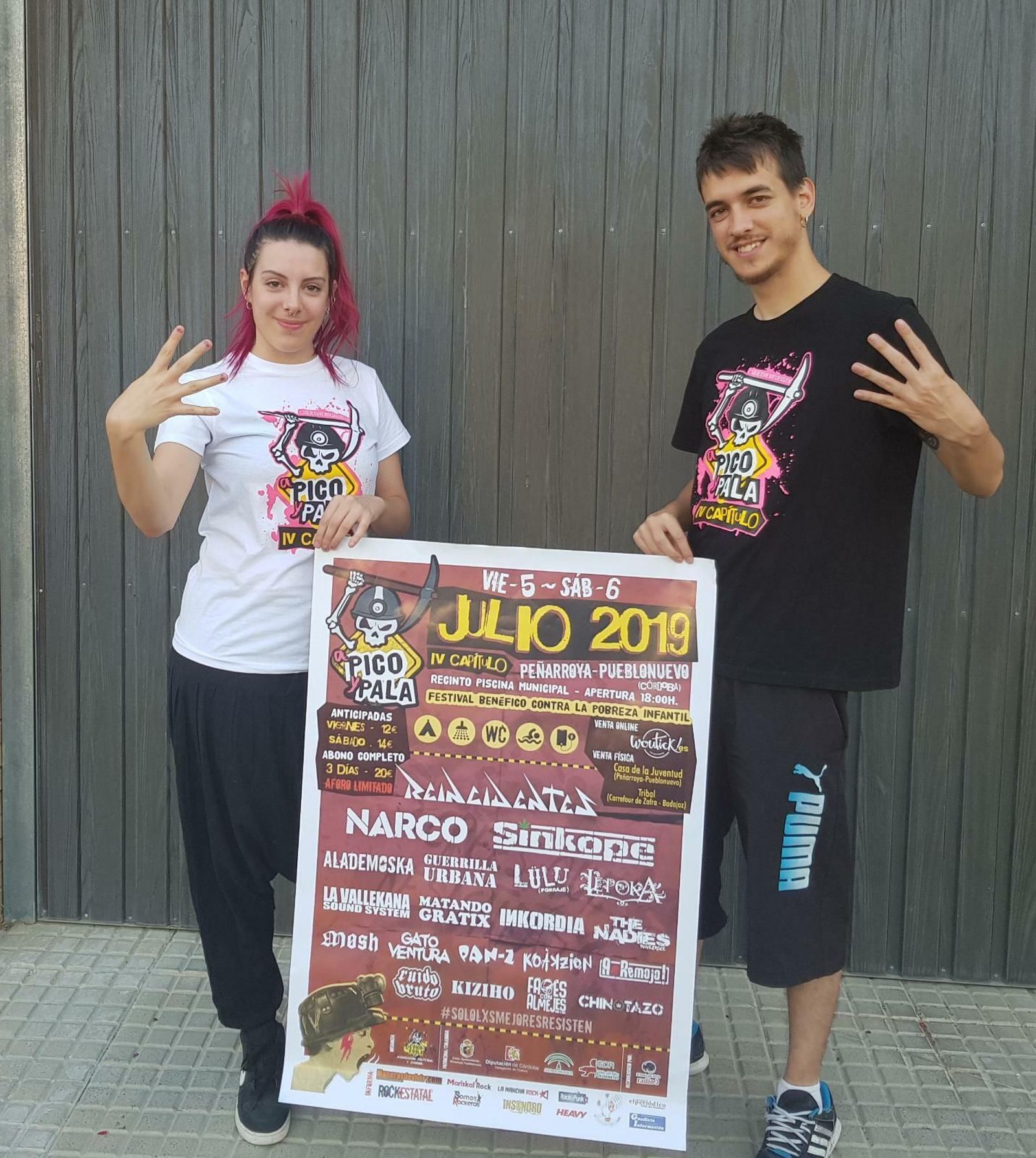 Presentación del cartel del festival A Pico y Pala de Peñarroya