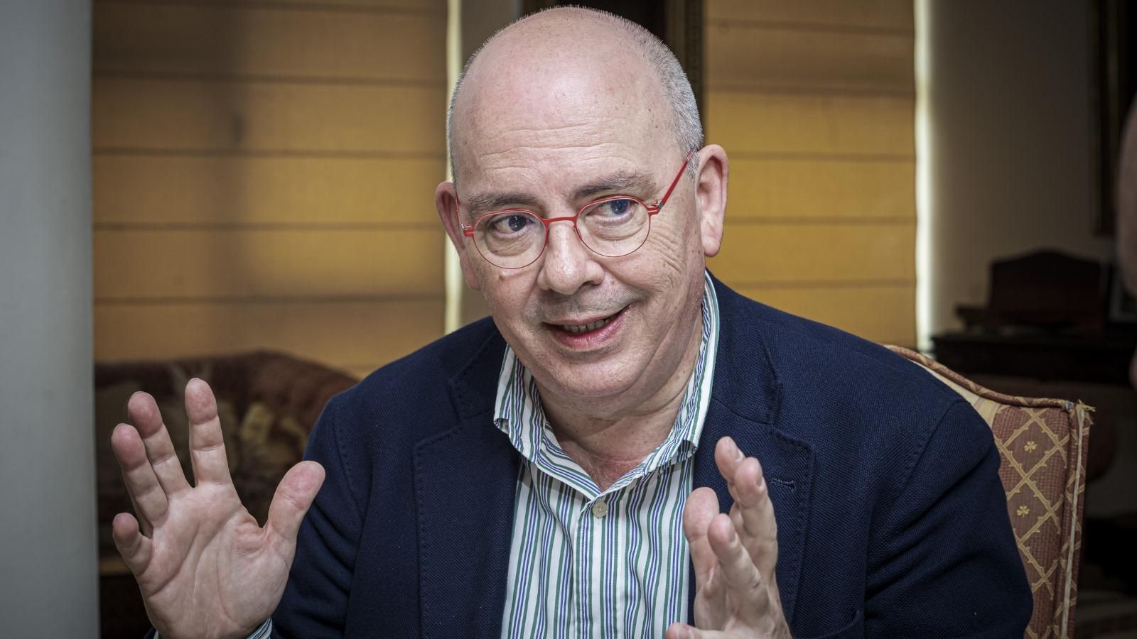 Sánchez Rojas, durante un momento de la entrevista.