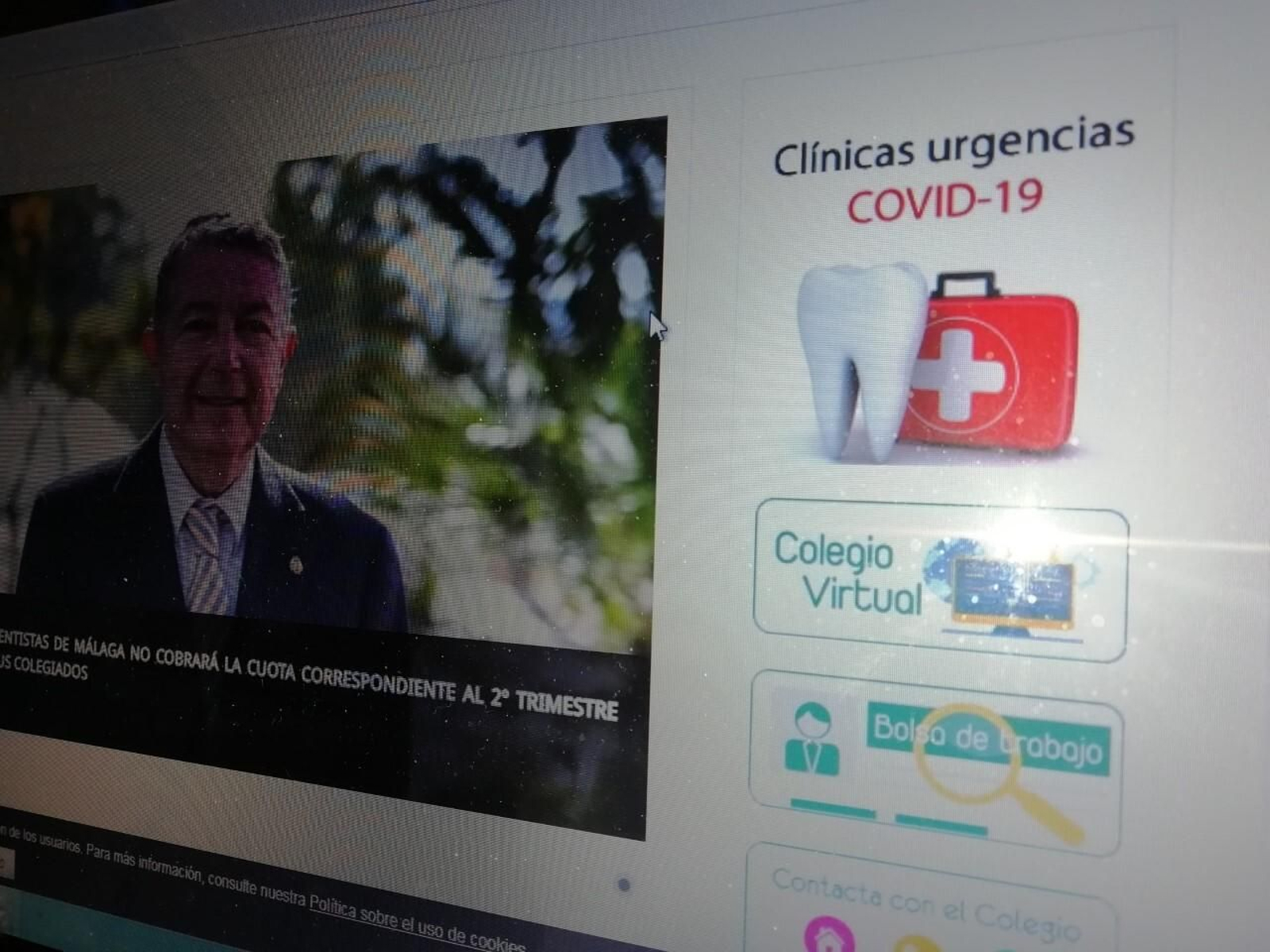 La página web del Colegio de Dentistas informa de las clínicas para las urgencias.