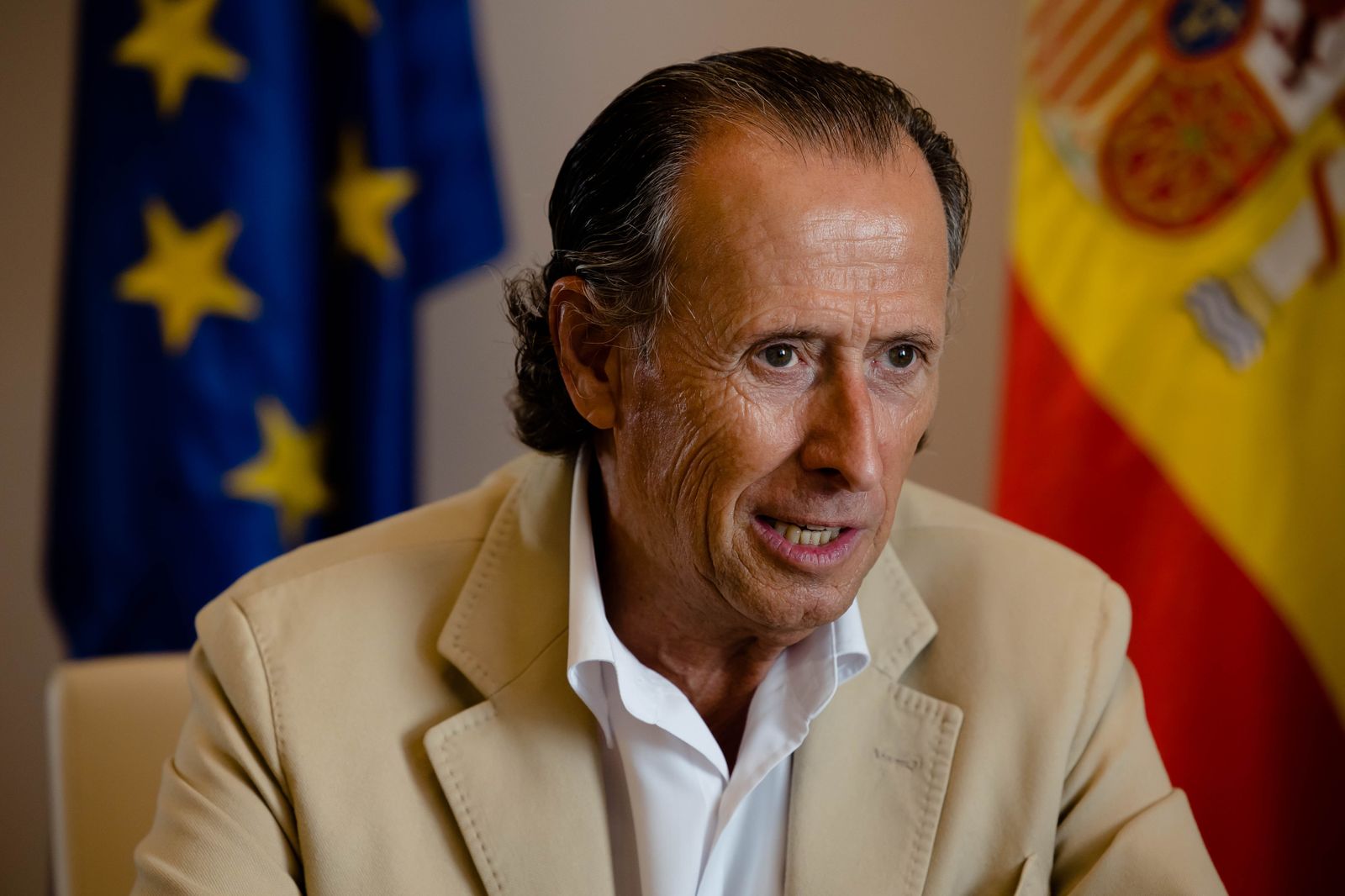 El alcalde, José María Román, en una entrevista reciente.