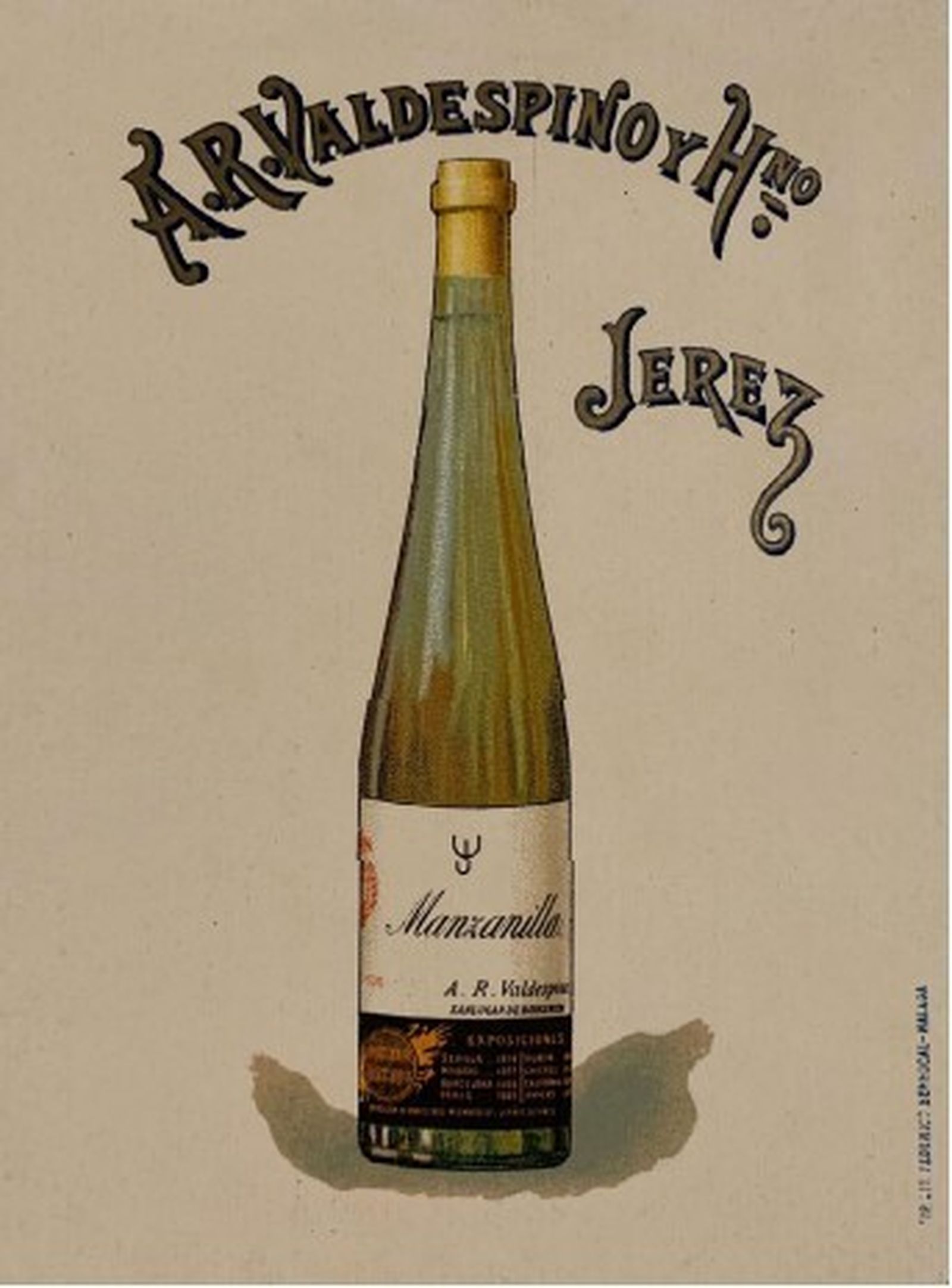 El diseño de La Especial está inspirado en la botella original de la manzanilla que vendía Valdespino a principios del siglo XX
