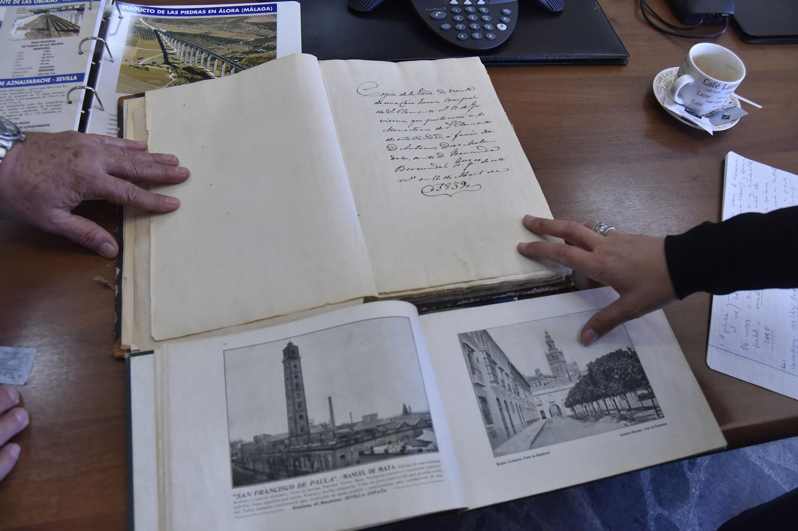 Documento que certifica la antigüedad de Megusa.