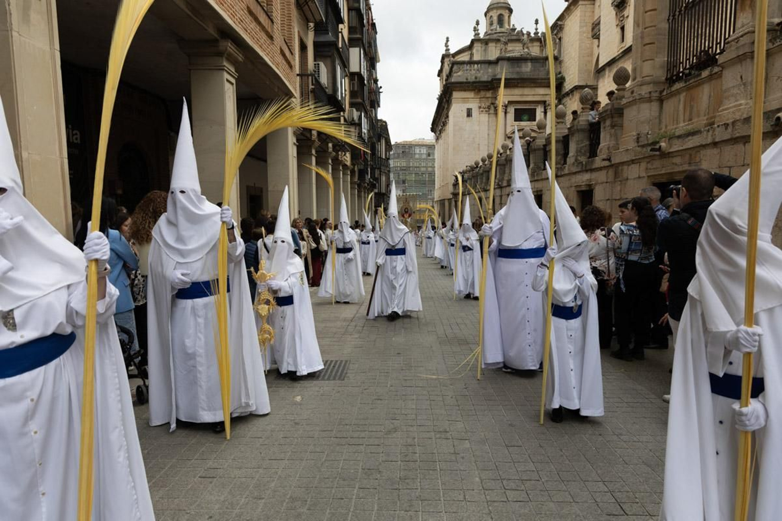 Los jiennenses se echan a la calle para presenciar la primera de las procesiones de la jornada: la Borriquilla (II)