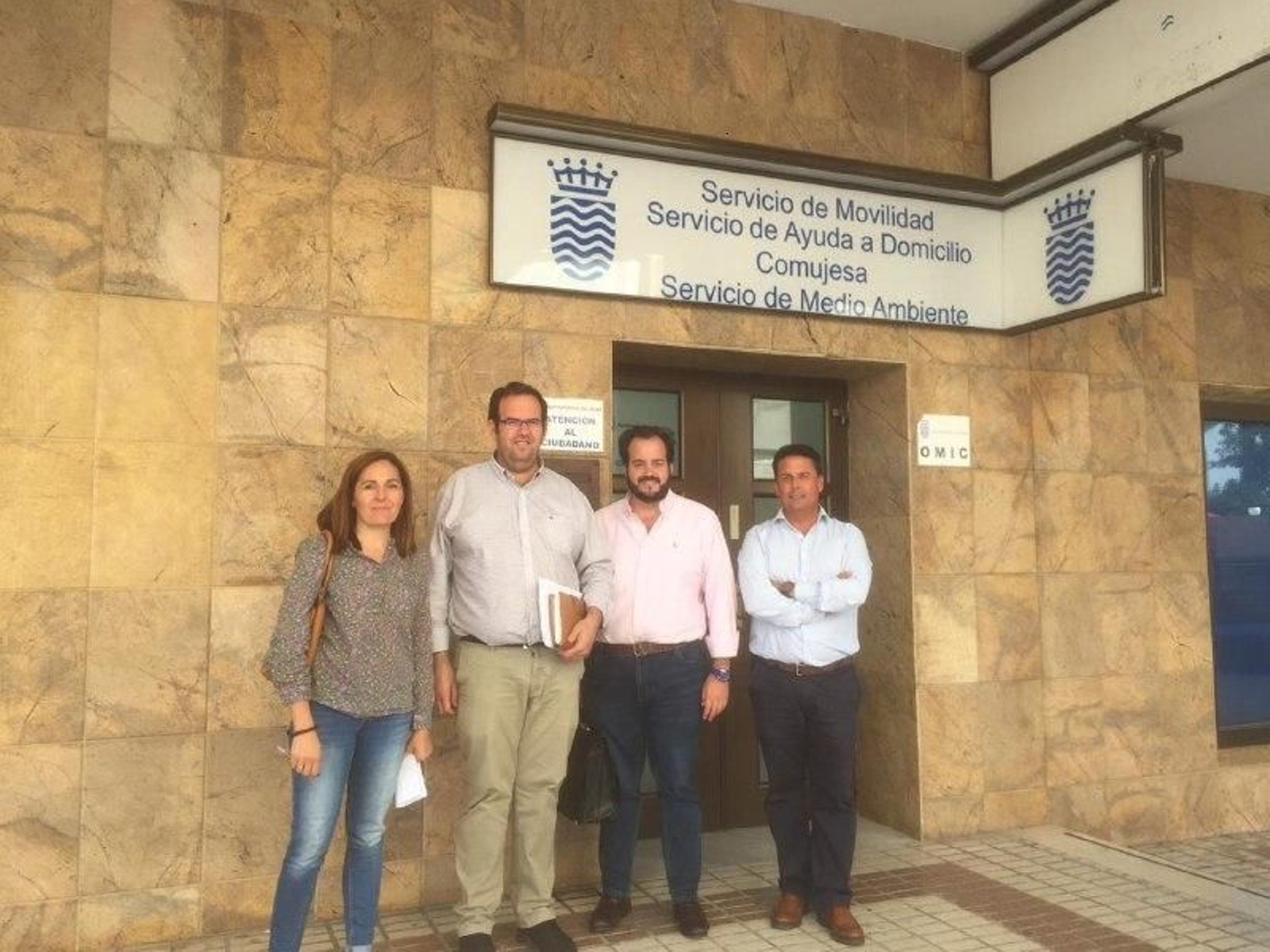 África Becerra, Alejandro López, Ricardo Sánchez y Manuel Bertolet, en una imagen reciente.