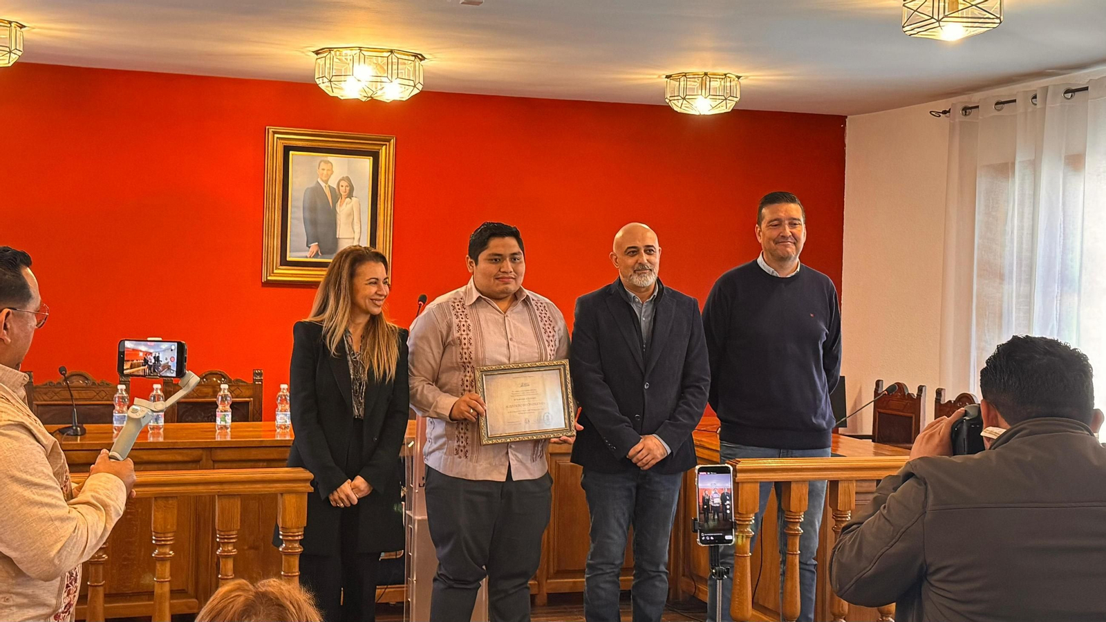 Acto de hermanamiento entre ambos municipios.