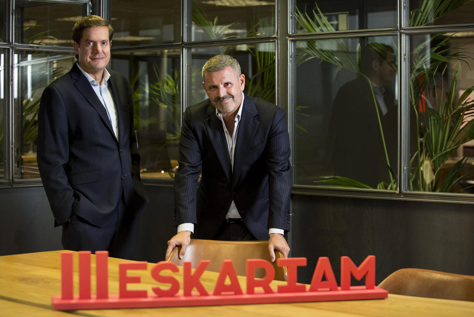 Juan Álvarez, COO de Eskariam, y David Fernández, CEO de Eskariam.