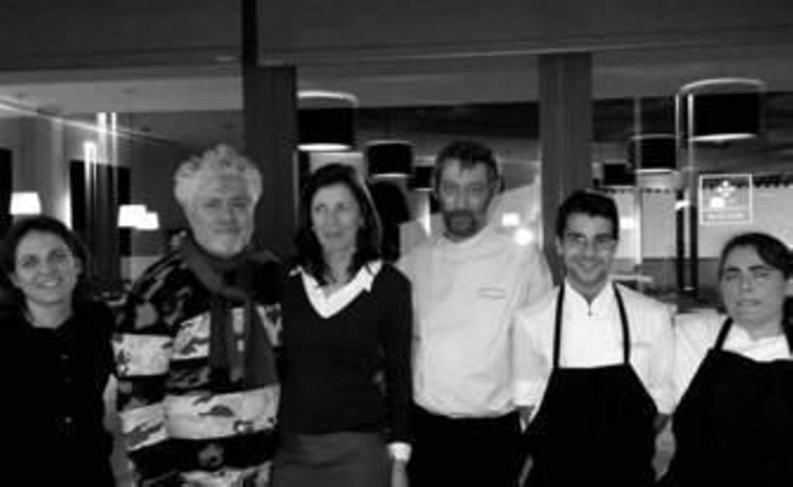 Almodóvar, el martes con Adela Ortiz y Luis Miguel López, responsables del restaurante Huerto by Arrieros de Aracena.