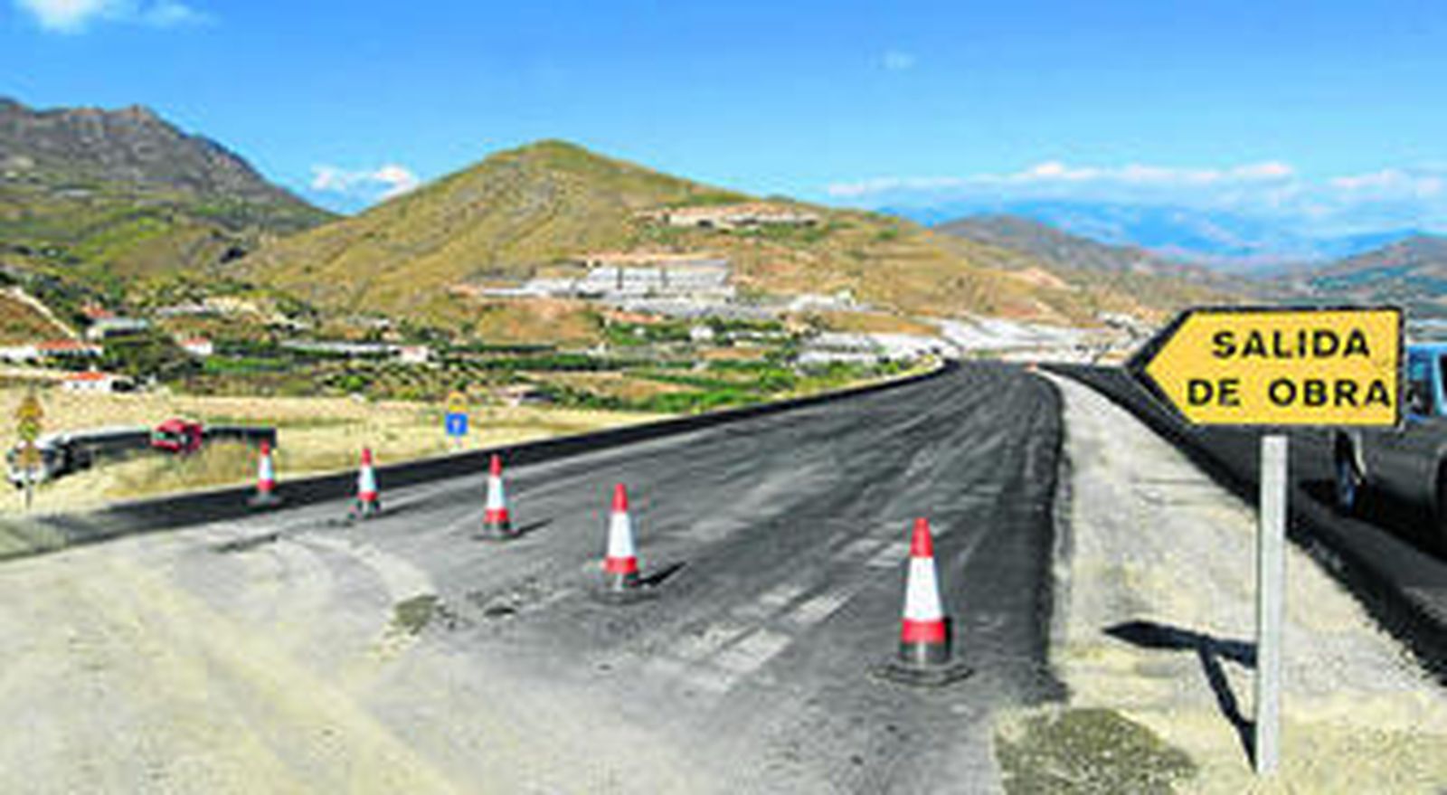 Imagen reciente del estado de las obras en el tramo entre Taramay y Lobres.