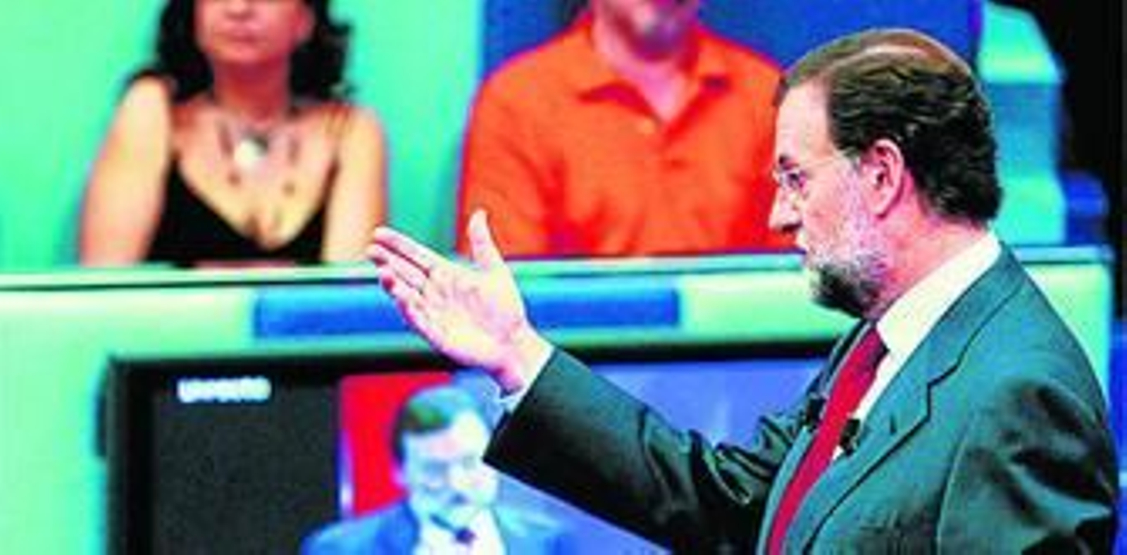 Mariano Rajoy, entonces jefe de la oposición, en 'Tengo pregunta para usted' en 2007, récord para este programa con 6,3 millones de espectadores.