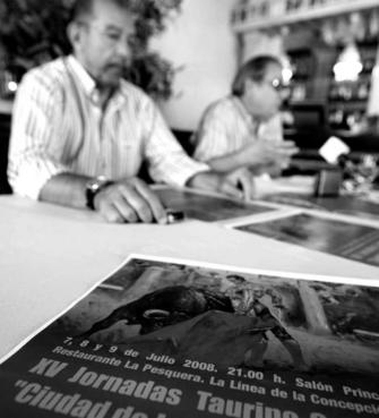 Un momento de la presentación de las jornadas taurinas, a cargo de los responsables de organizarlas