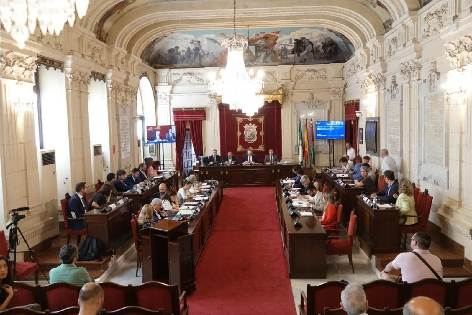 Un momento del pleno extraordinario del jueves.