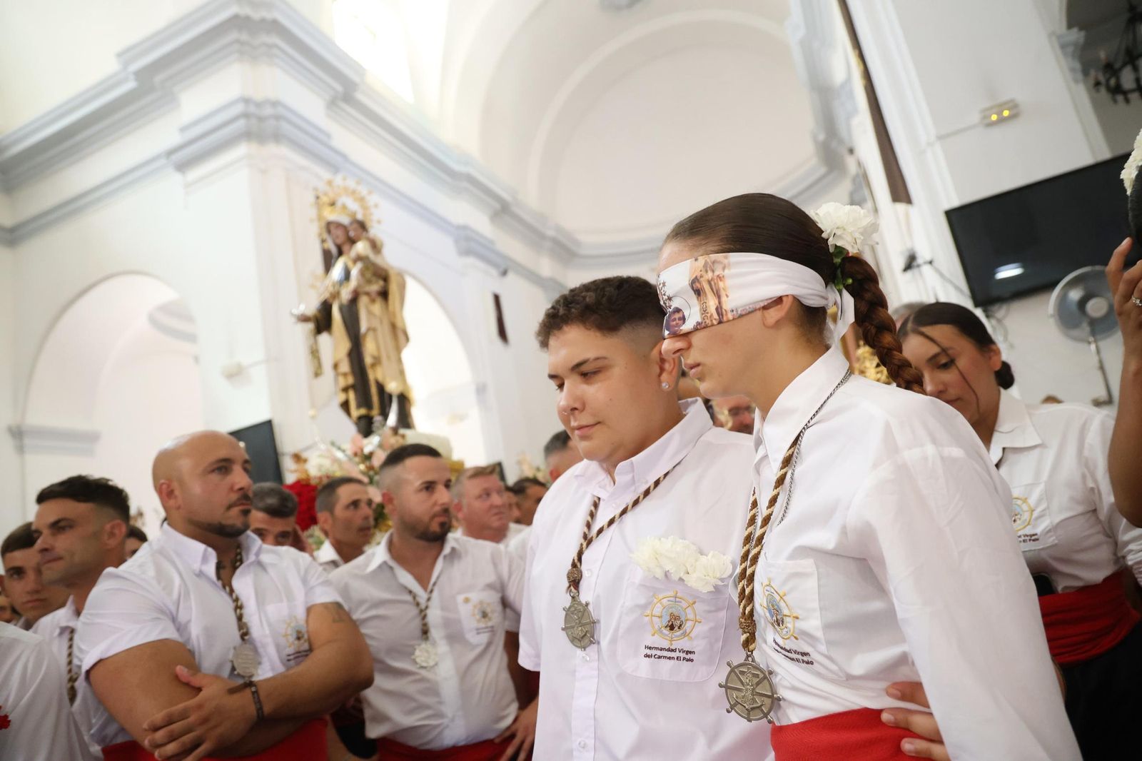 La procesión de la Virgen del Carmen en El Palo, en Málaga, en imágenes