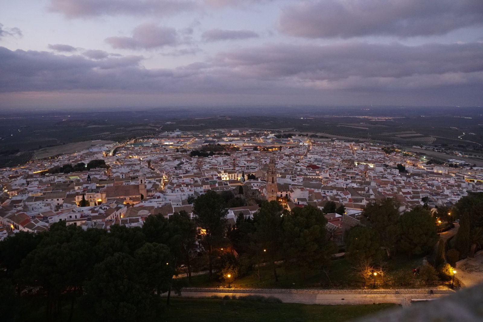 Estepa desde la torre del Homenaje, en el Cerro de San Cristobal