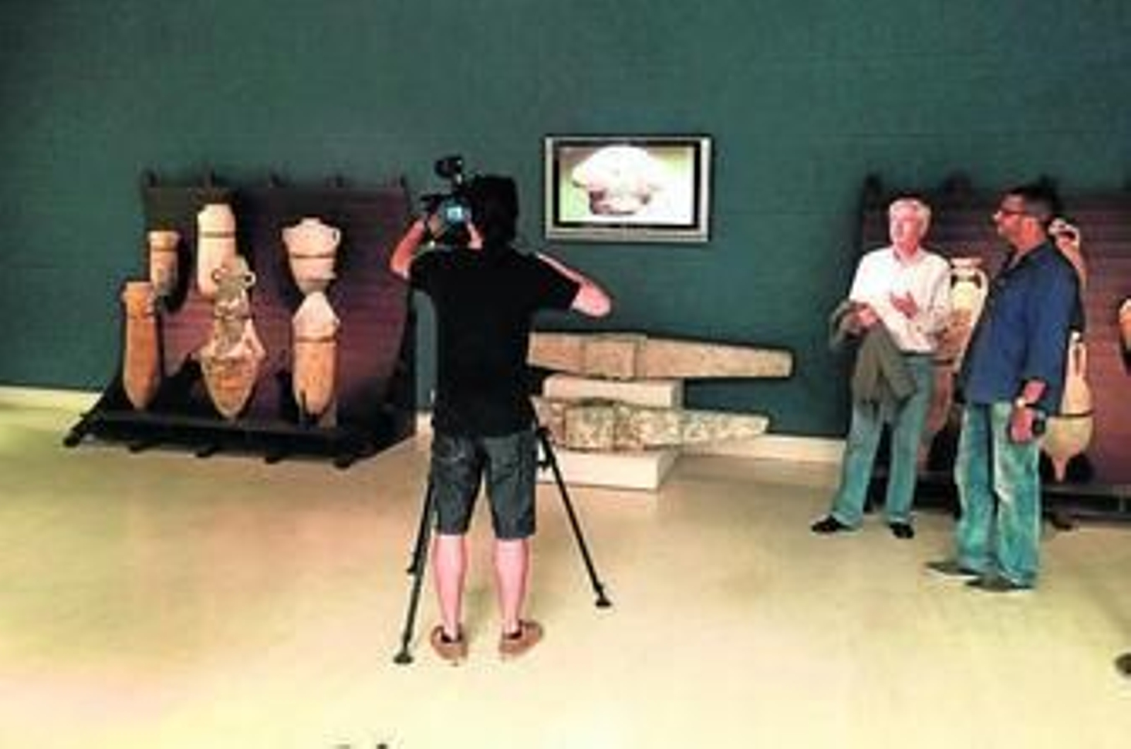 Un instante de la grabación en una de las localizaciones.