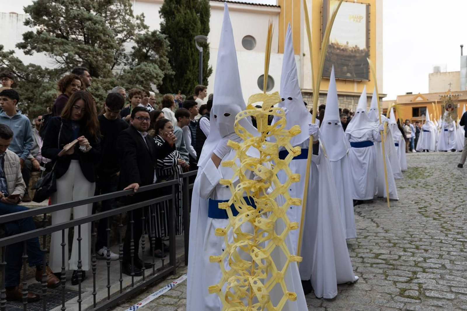 Los jiennenses se echan a la calle para presenciar la primera de las procesiones de la jornada: la Borriquilla (I)