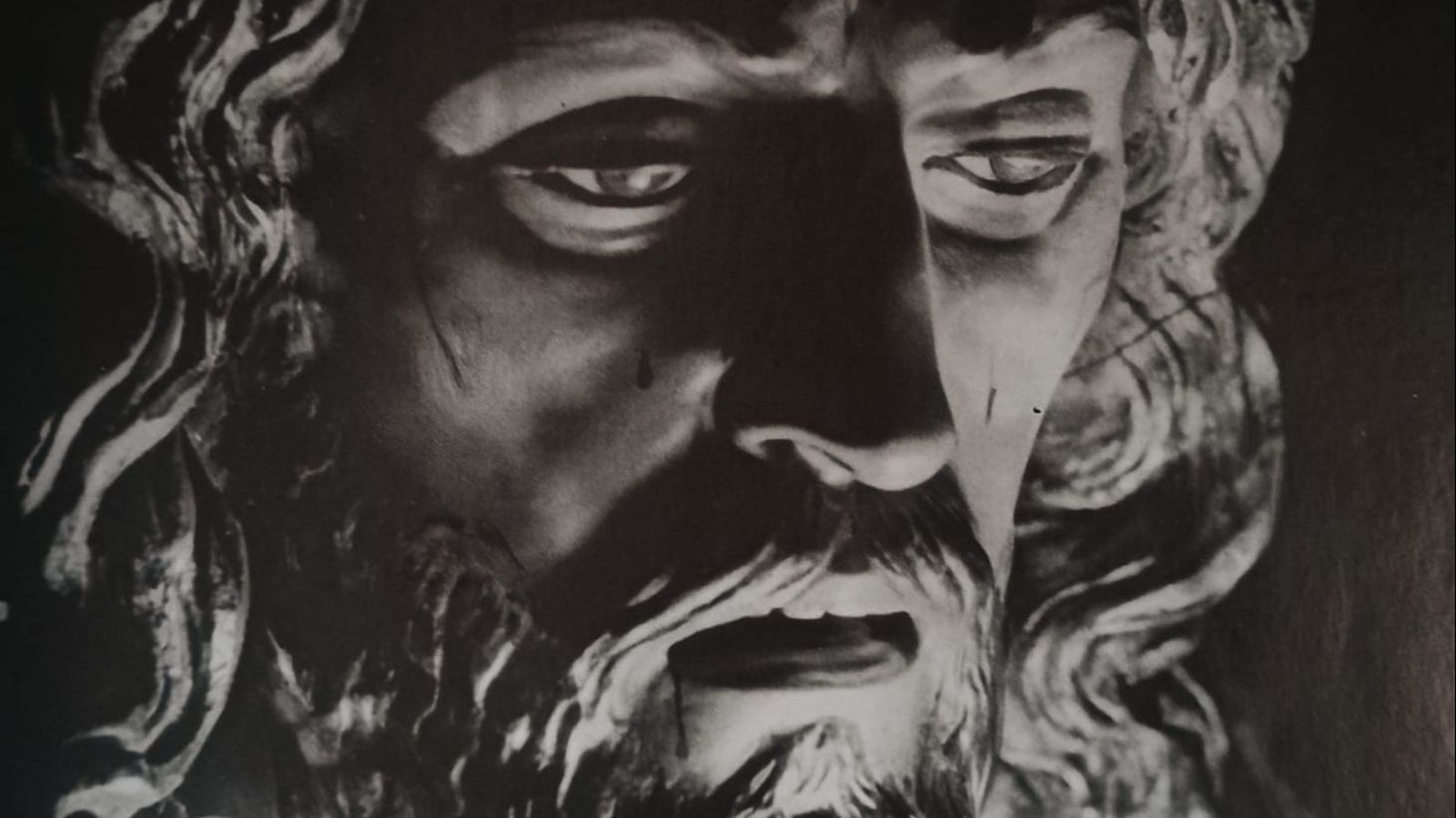 El Señor de las Tres Caídas en una fotografía de Pereiras de los años 50.