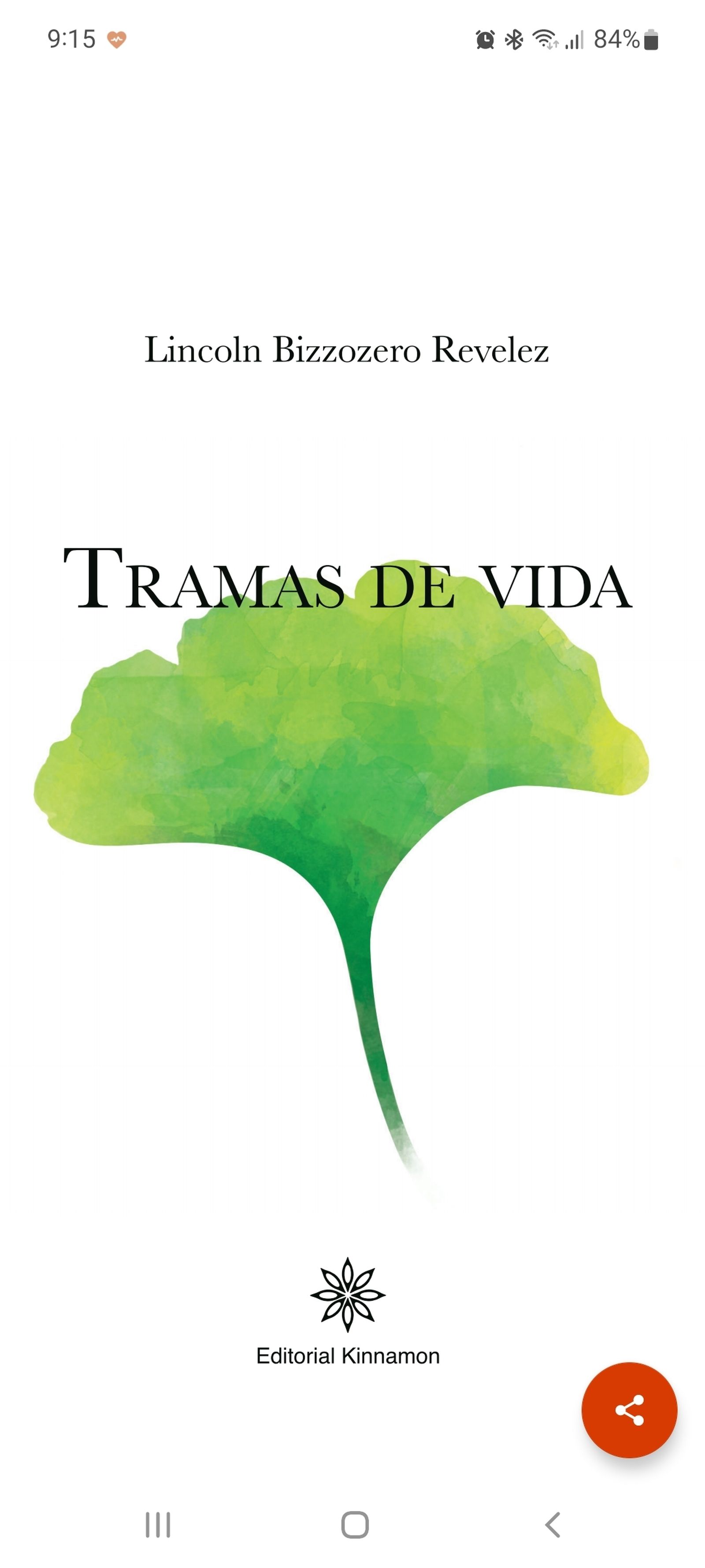 Portada del libro 'Tramas de vida', de Lincoln Bizzozero.