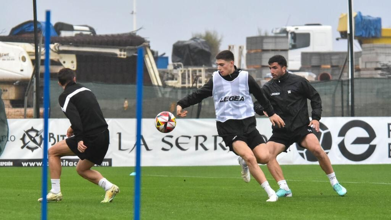 El gibraltareño Mauro Kai, en un entrenamiento con la Balona