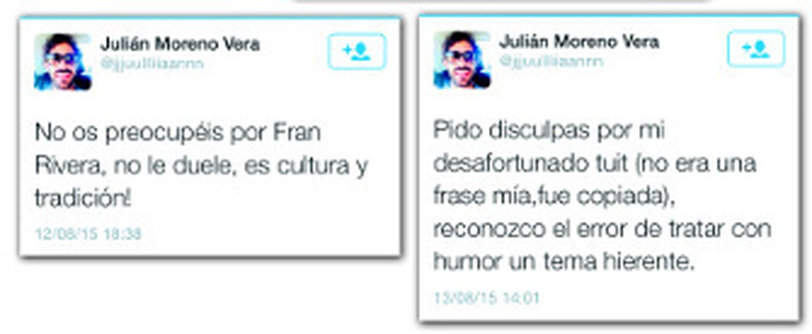 Los tuits del edil sobre Rivera Ordóñez.